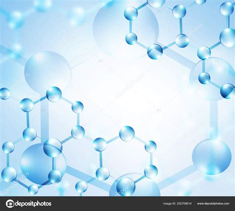 Molecule and atoms abstract background. Medical, chemical, full 3d background Stock Photo by ...