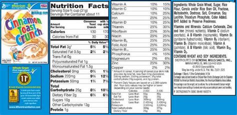 Cinnamon Toast Crunch Nutrition Facts And Ingredients - Nutrition Pics