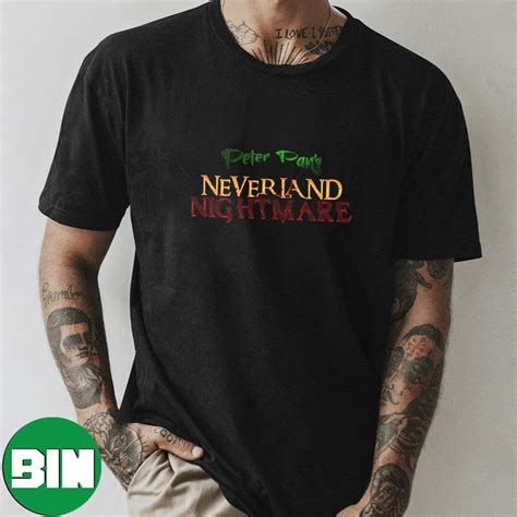 Peter Pan Neverland Nightmare Horror Movie Cinematic Universe T-Shirt ...