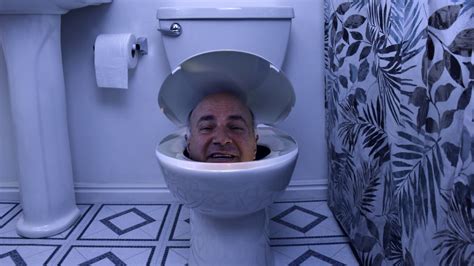 Never Leave the Toilet Seat Up! (Kevin O'leary's Head in the Toilet) IllumiBowl - YouTube