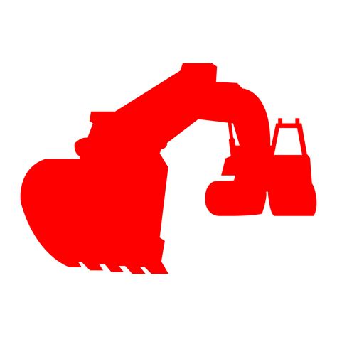 Excavator illustrated on background 4396615 Vector Art at Vecteezy