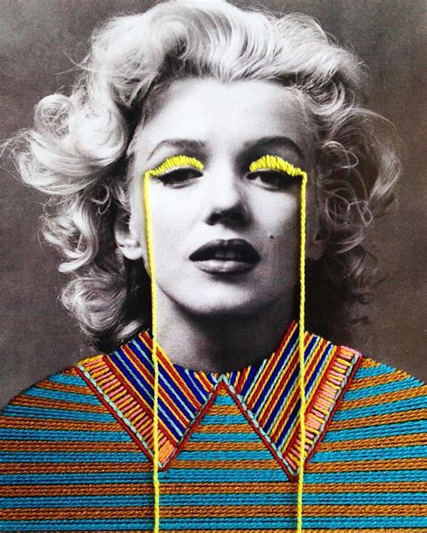 Victoria Villasana - Whimsical Embroidery Portraits | Patternbank | Photographic art, Pop art