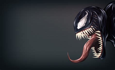 Wallpaper Of Comics, Venom, Art, Marvel, Tongue, Fangs - Venom Art ...