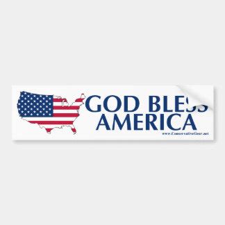 America Bless God Bumper Stickers, America Bless God Bumper Sticker Designs