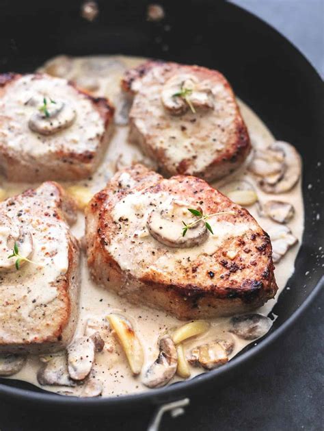 Pork Chops With Creamy Mushroom Sauce Creme De La Crumb In | Hot Sex Picture