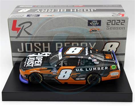 2022 Josh Berry #8 U.S. Lumber NASCAR 1/24 Diecast - Autographed