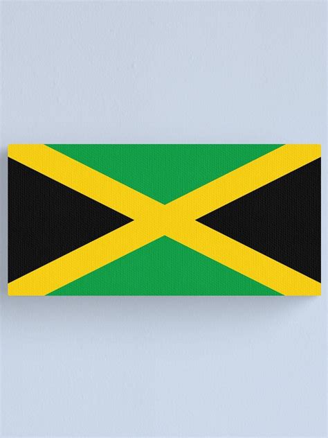 "Jamaica Flag Stickers, Gifts and other Products" Canvas Print for Sale by mpodger | Redbubble