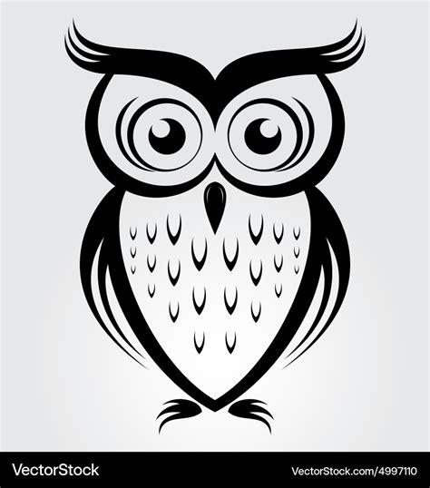 Owl bird clip art Royalty Free Vector Image - VectorStock