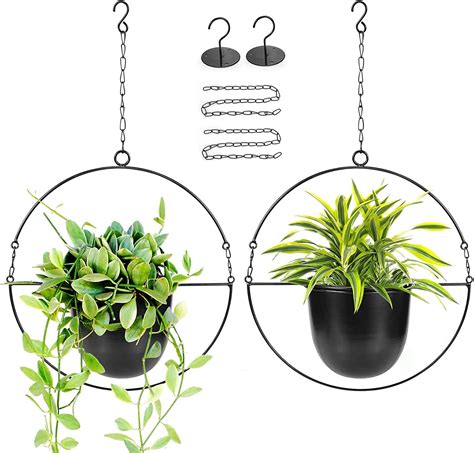 Metal Hanging Planters - Indoor and Outdoor Wall Australia | Ubuy