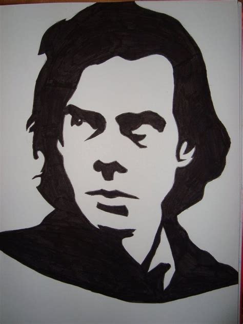 Nick Cave Silhouette Portrait by only1tosse on DeviantArt