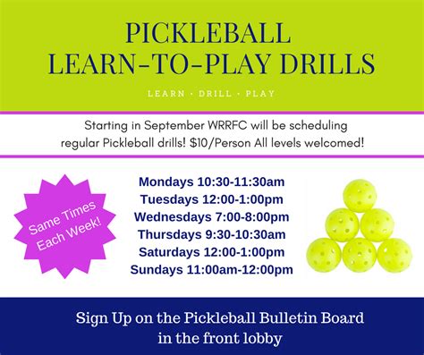 Pickleball Drills - Western Reserve Racquet and Fitness Club