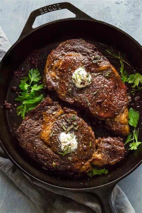 Ribeye Steaks with Red Wine Reduction Sauce - Jessica Gavin