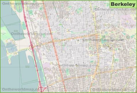 Large detailed map of Berkeley - Ontheworldmap.com