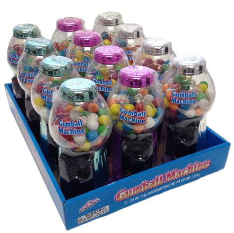 Metallic Mini Gumball Machines 12 ct | Gumball.com