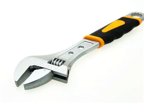 Double Color Handle Adjustable Wrench Hand Tools - China Adjustable ...