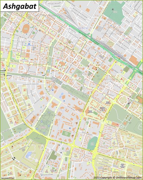 Ashgabat Map | Turkmenistan | Detailed Maps of Ashgabat