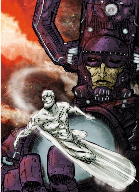 GALACTUS ,SILVER SURFER by Ultrafpc on DeviantArt