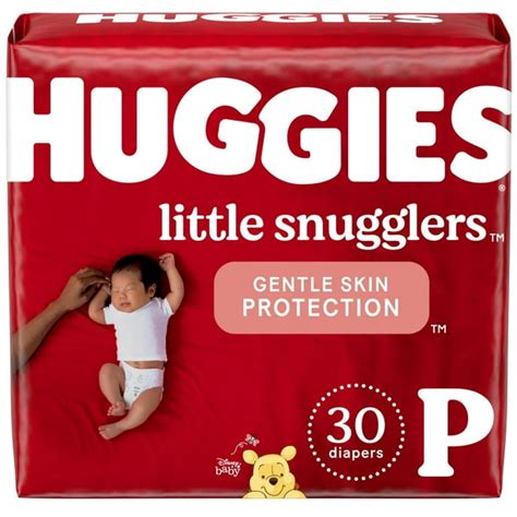 Huggies Little Snugglers Diapers, Size Preemie, Size Preemie | 30 Count ...