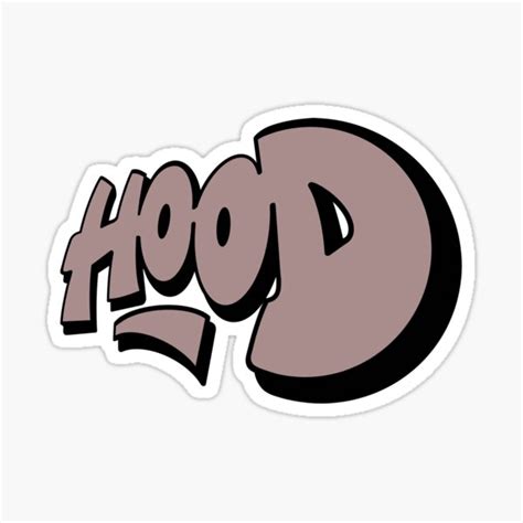 "Hood Graffiti" Sticker for Sale by VADIMproducts | Redbubble