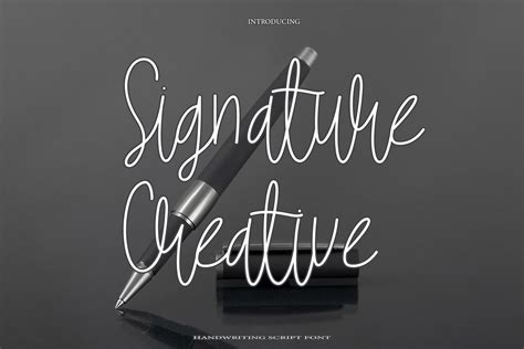 Signature Creative Font Download Free - Handwritten Fonts