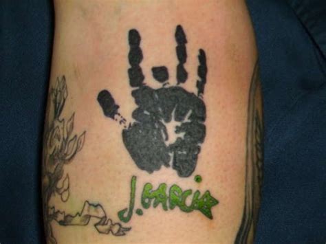 Grateful Dead Tattoos: GD Tattoo #30 J. Garcia Palm