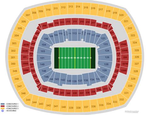 New York Giants Football Stadium Seating Chart | Review Home Decor