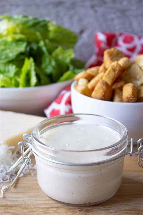 Homemade Creamy Caesar Salad Dressing - Beyond The Chicken Coop