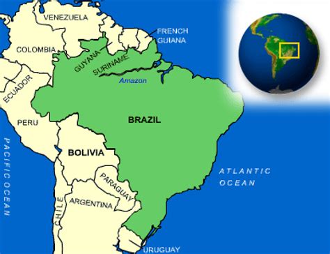 Map of Brazil. | - CountryReports