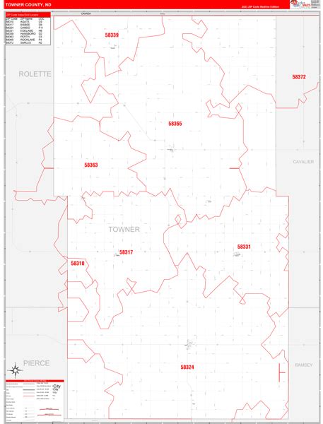 Towner County, ND Map Book - Red Line