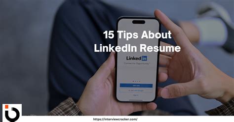 15 Tips About LinkedIn Resume From Industry Experts | Interview Cracker