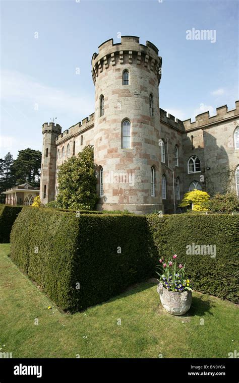 Cholmondeley Castle Gardens. South façade of Cholmondeley Castle Stock Photo - Alamy