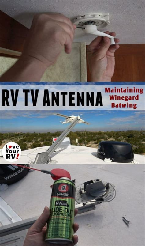 RV TV Antenna Maintenance (Winegard Sensar Batwing)