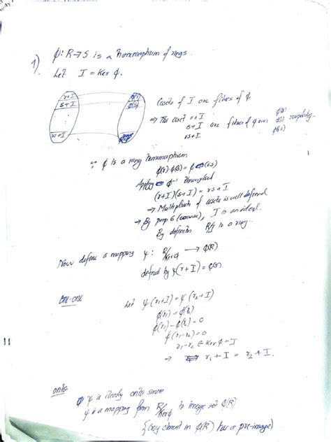 First Isomorphism Theorem For Rings | PDF