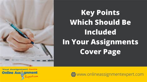 Tips to Write The Best Cover Page For Your Assignment