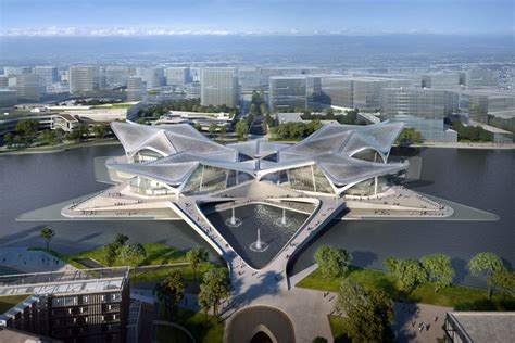 Zaha Hadid Architects Reveals Images of Zhuhai Jinwan Civic Art Centre ...