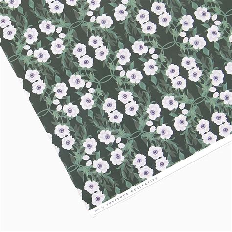 vintage dark floral wrapping paper by tuppence collective | notonthehighstreet.com