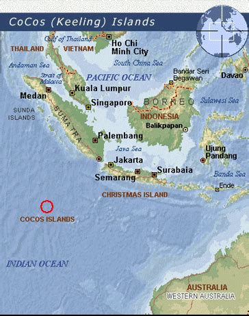 Cocos Islands Map