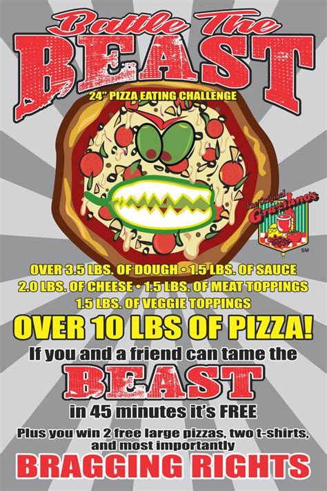 Battle The Beast Pizza Challenge - The Original Graziano’s