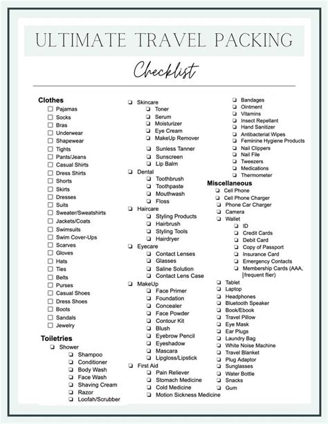 Our Road Trip Essentials & Travel Checklist Printable | Packing tips for travel, Travel ...