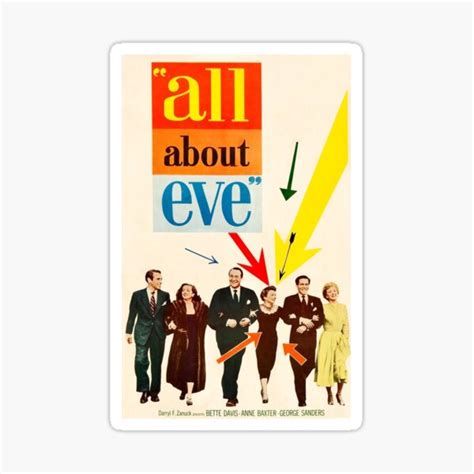 "All About Eve poster " Sticker for Sale by KRAST | Redbubble