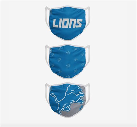 Detroit Lions face mask, NFL face masks are the perfect accessory for football fans, Where to ...