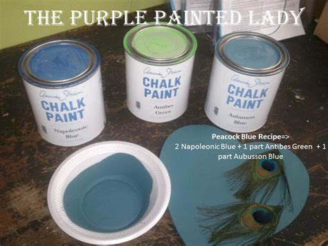 Peacock Blue | The Purple Painted Lady | Annie sloan paint colors, Blue chalk paint, Purple ...