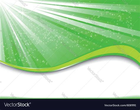 Green ray Royalty Free Vector Image - VectorStock