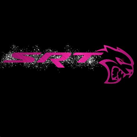 SRT Pink Hellcat Dodge Logo Png Ready Download Dtf to - Etsy