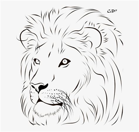 Lion Line Drawing - Easy step by step tutorial on how to draw a lion, pause the video at every ...