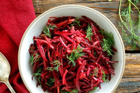 shredded beetroot salad