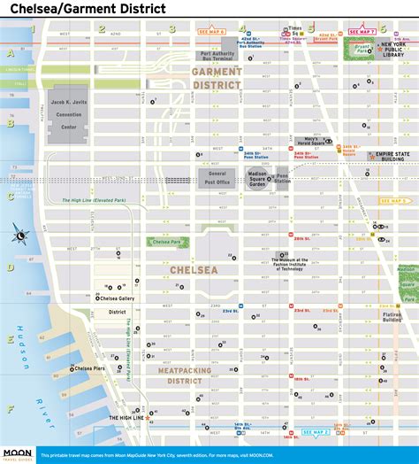 New York City Map: Chelsea and the Garment District | Moon Travel Guides