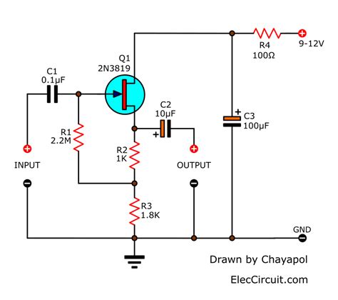 Fet Power Amplifier Circuit Diagram