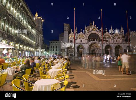 St marks square at night Stock Photo - Alamy