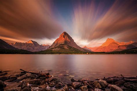 Dramatic Sunrise In Glacier National Park Photograph by Pierre Leclerc Photography - Fine Art ...